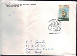 Australia 1984 Cutty Sark 30c With Christmas Perth Postmark On Domestic Letter - Covers & Documents