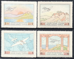 1786.GREECE,1926 PATAKONIA,FLYING BOAT. #1-4 MNH,VERY FINE AND VERY FRESH. - Unused Stamps