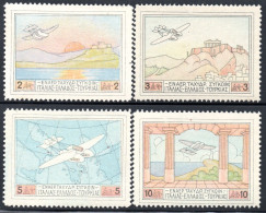 1786.GREECE,1926 PATAKONIA,FLYING BOAT. #1-4 MNH,VERY FINE AND VERY FRESH. - Ungebraucht