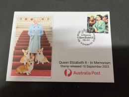 (18-9-2023) Queen ElizabethII In Memoriam (special Cover) And Corgi Dogs (released Date Is 19 September 2023) - Lettres & Documents