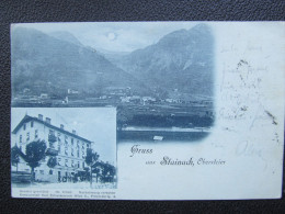 AK STAINACH Bahnhof Hotel Mondschein 1899 // D*57007 - Stainach