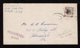 Lot # 148 Registered Mail: 1938, $1 Wilson - Storia Postale