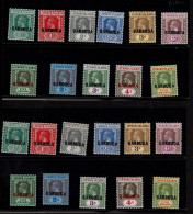 Lot # 403 Barbuda: 1922, “BARBUDA” On Leeward Islands Three Complete Sets ½d-5s Complete - Barbades (...-1966)