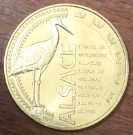 ALSACE CIGOGNE MDP 2019 MÉDAILLE MONNAIE DE PARIS JETON TOURISTIQUE NORDIC GOLD NG MEDALS COINS TOKENS - 2019