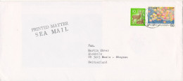 Japan Cover Sent Sea Mail To Switzerland 18-12-1980 With Topic Stamps - Briefe U. Dokumente