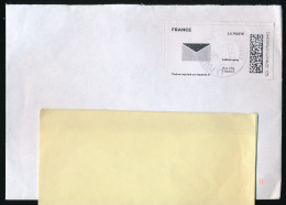 Timbre Internet "Mon Timbre En Ligne", Lettre Verte (2023), Enveloppe, Cachet Rond - Covers & Documents