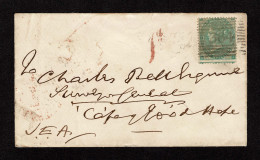 Lot # 477 Cape Of Good Hope: Incoming From Scotland: 1862-64 1s Green (Plate 2) - Kap Der Guten Hoffnung (1853-1904)