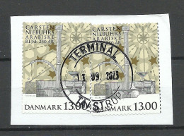 DENMARK Dänemark Danmark 2011 Michel 1649 Explorer Erforcher Carsten Niebuhr Briefstück O Taastrup - Used Stamps