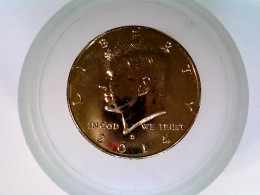 Münze/Medaille, $ 1/2 John F. Kennedy 2014, Sammlermünze, Cu/Ni Vergoldet - Numismatique
