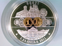Münze/Medaille, Gedenkprägung Estland, Sammlermünze 2004, Cu/Ni Versilbert Mit Goldauflage - Numismática