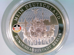 Münze/Medaille, Bundeshauptstadt Berlin, Sammlermünze 2016, Silber 333 Mit Farbdruck - Numismatiek