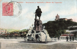 ITALIE - Torino - Monumento A Garibaldi E Monte Dei Capuccini - Colorisé - Carte Postale Ancienne - Piazze