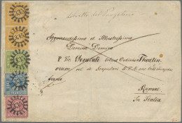 Bayern - Marken Und Briefe: 1850 - 1856, Wertziffern Im Kreis 18 Kr. Gelborange - Other & Unclassified