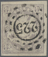 Bayern - Marken Und Briefe: 1867, 12 Kr. Hellbraunviolett Kabinettstück Mit Plat - Other & Unclassified