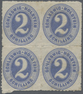 Schleswig-Holstein - Marken Und Briefe: 1865, 2 S Grauultramarin, Ungebrauchter - Autres & Non Classés