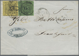 Württemberg - Marken Und Briefe: 1851, 3 Kr. Schwarz Auf Gelb, Type V Und 6 Kr. - Sonstige & Ohne Zuordnung