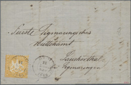 Württemberg - Marken Und Briefe: 1862, 3 Kr. Gelborange, Tadellose Gezähnt, Einz - Sonstige & Ohne Zuordnung