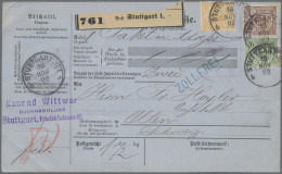 Württemberg - Marken Und Briefe: 1890, 5 Pfg., 25 Pfg. Hellgelborange Und 50 Pfg - Other & Unclassified