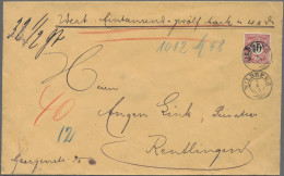 Württemberg - Marken Und Briefe: 1900, 40 Pfg., Einzelfrankatur Auf Wertbrief Vo - Other & Unclassified