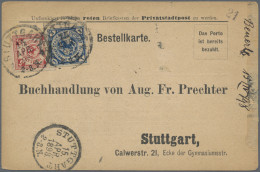 Deutsches Reich - Privatpost (Stadtpost): STUTTGART, 1898, 15.4., Nachportomarke - Private & Local Mails
