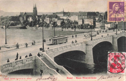 SUISSE - Bâle -  Nouveau Pont Sur Le Rhin - Animé  - Carte Postale Ancienne - Altri & Non Classificati