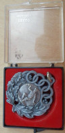 D3-485 Médaille Centrale Probable En Ag Signée Drago (pétanque) Le Pourtour Est Dans Un Autre Métal Gris - Bowls - Pétanque