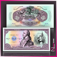 Mujand 50 Dollars USA Benedict Arnold Polymer Note Private Fantasy - Collezioni
