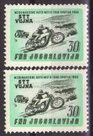 ITALIA - Trieste-Zona B -1953 Mi 99 X 2 - Auto-Moto Racing - MNH**VF - Mint/hinged