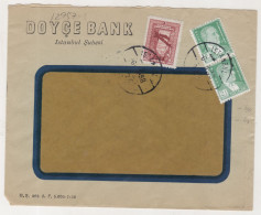 TURKEY,TURKEI,TURQUIE ,ISTANBUL TO DEUTSCHE BANK ,DOYCE BANK,1938 COVER , - Lettres & Documents