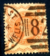 GRANDE BRETAGNE, 1/2 PENNY Victoria, , 1887 , VF - Used Stamps