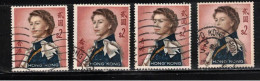 HONG KONG  Scott # 214 Used X 4 - QEII - Used Stamps