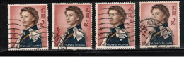 HONG KONG  Scott # 214 Used X 4 - QEII - Gebraucht