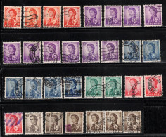 HONG KONG  Scott # 203//212 Used - QEII Short Set With Duplication - Gebruikt