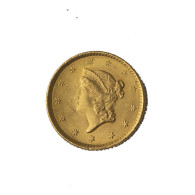 Etats-Unis-1 Dollar Or 1852 Philadelphie - 1$, 3$, 4$