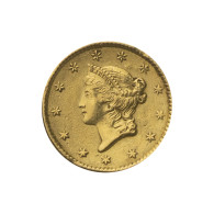Etats-Unis- 1 Dollar "liberty Head" 1853 Philadelphie - 1$, 3$, 4$
