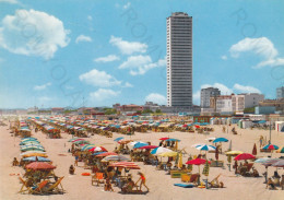 CARTOLINA  CESENATICO,EMILIA ROMAGNA-RIVIERA ADRIATICA-LA SPIAGGIA-MARE,SOLE,ESTATE,VACANZA,BELLA ITALIA,VIAGGIATA 1954 - Cesena