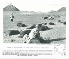 Photo  -  Reproduction - Iran Désert Entre Zahedan Et Kerman - Asia