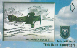 Turkey, TR-N-448, Turkish Air Force - 2, Pfalz Parasol A-2 1916-22,  2 Scans. - Türkei