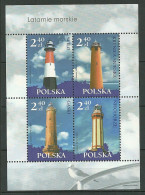 POLAND MNH ** 3984-3987 PHARE. PHARES. LIGTHOUSE - Nuovi