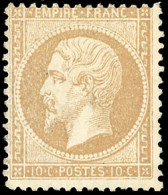 (*) 21 -  10c. Bistre. B. - 1862 Napoléon III