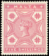 * SG#11 - 5s. Rose. SUP. - Malta (...-1964)