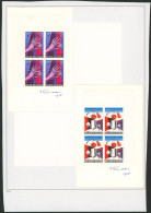 Exposition Textirama (Gent) & Diamantexpo (Antwerpen) - Série En Bloc De 4 Signés J. Van Noten (Graveur) - Unused Stamps