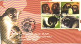 Nation Unies:FDC, Monkeys, Apes, 2007 - Lettres & Documents