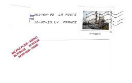 MTAM Voiliers ROUEN Sur Lettre 10-07-23 - Covers & Documents