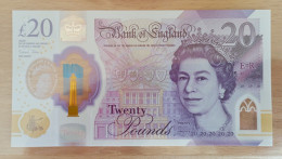 United Kingdom UK GB 20 Pound 2020 Pounds UNC John Turner - 20 Pounds