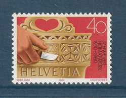 Suisse - YT N° 1101 ** - Neuf Sans Charnière - 1980 - Ungebraucht