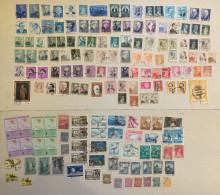 LOT DE 164 TIMBRES OBLITERES TURQUIE DIVERSES ANNEES PORTRAITS+SITES TOUS DIFFERENTS - Collections, Lots & Series