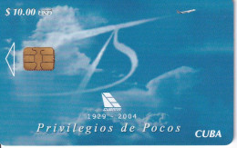 188 TARJETA DE CUBA DE CUBANA DE AVIACION (AVION-PLANE) - Kuba