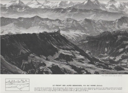 Photo  -  Reproduction - Alpes : Le Front Des Alpes Bernoises Vu Du Nord- Suisse - Europe