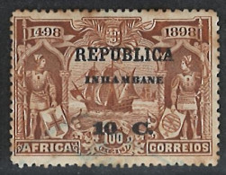 Portugal Inhambane Mozambique 1913 "Seaway To India - Africa" Condition Used #53 - Inhambane